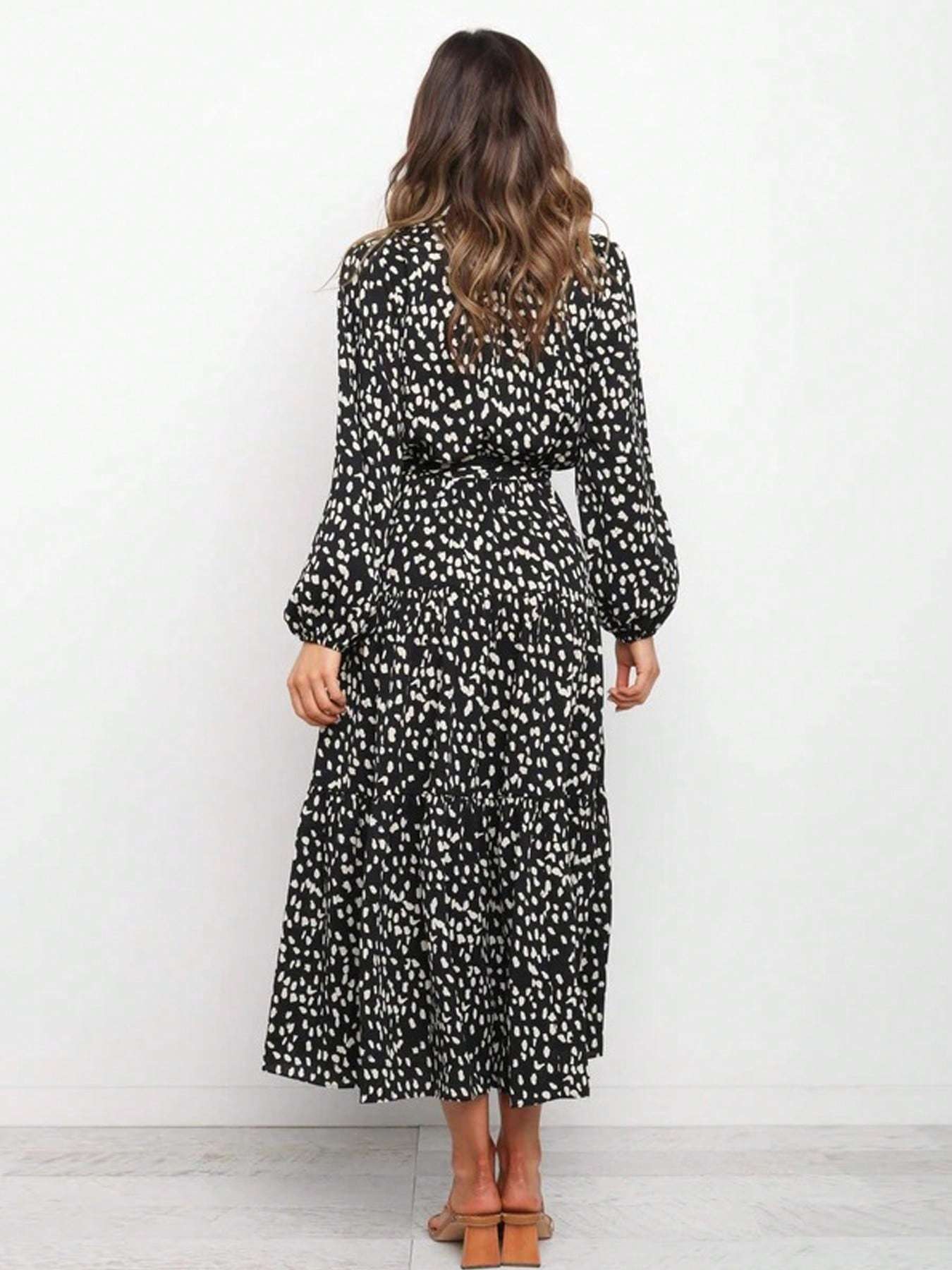 Catharina | Casual Lange Jurk Met V-Hals