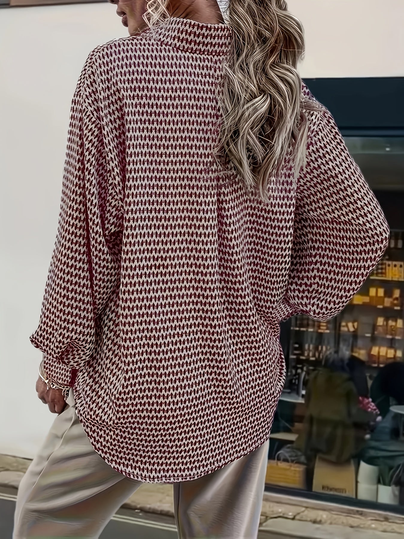 Merel | Elegante Lange Mouwen Blouse Met Knopen