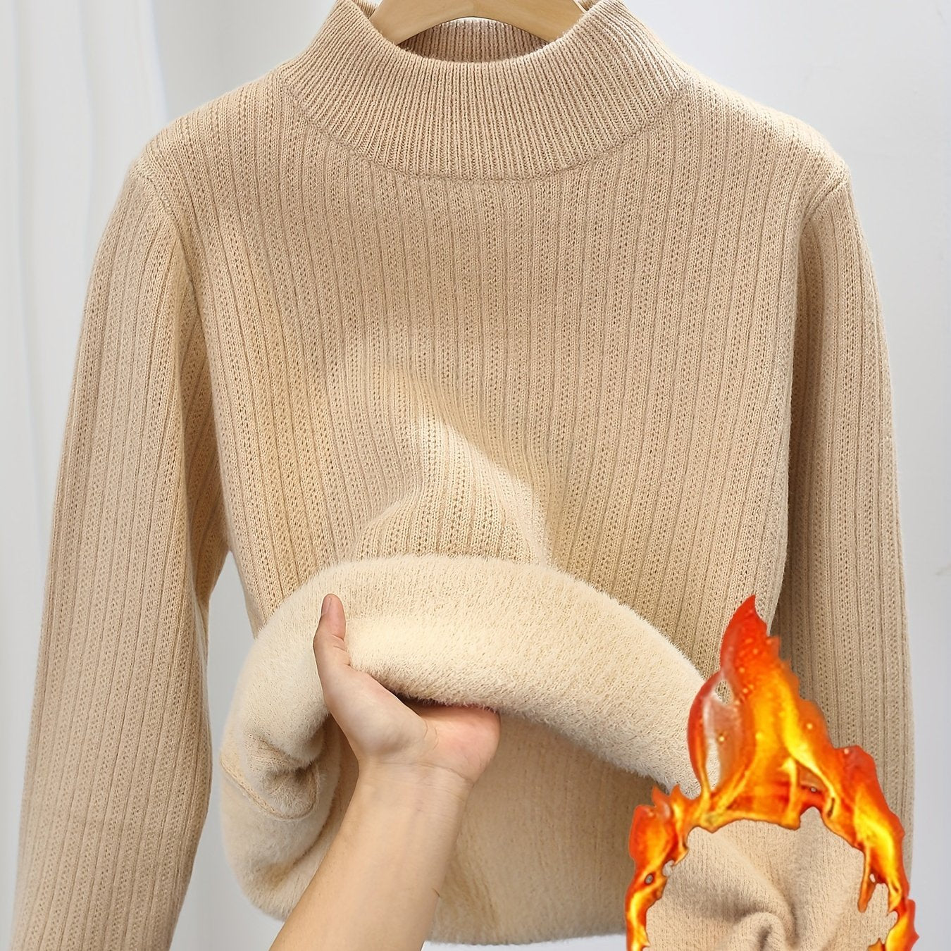 Eva | Zachte Gebreide Trui Met Ronde Hals