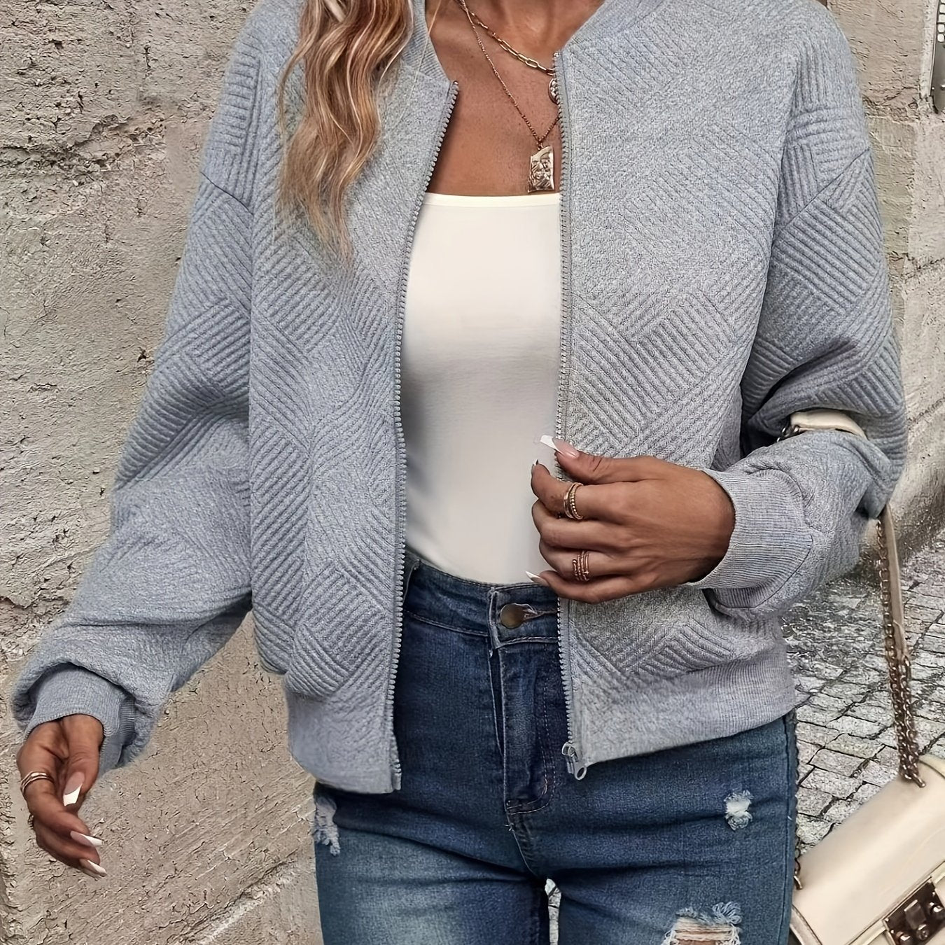 Angelique | Stijlvol Ritsjas Met Opstaande Kraag