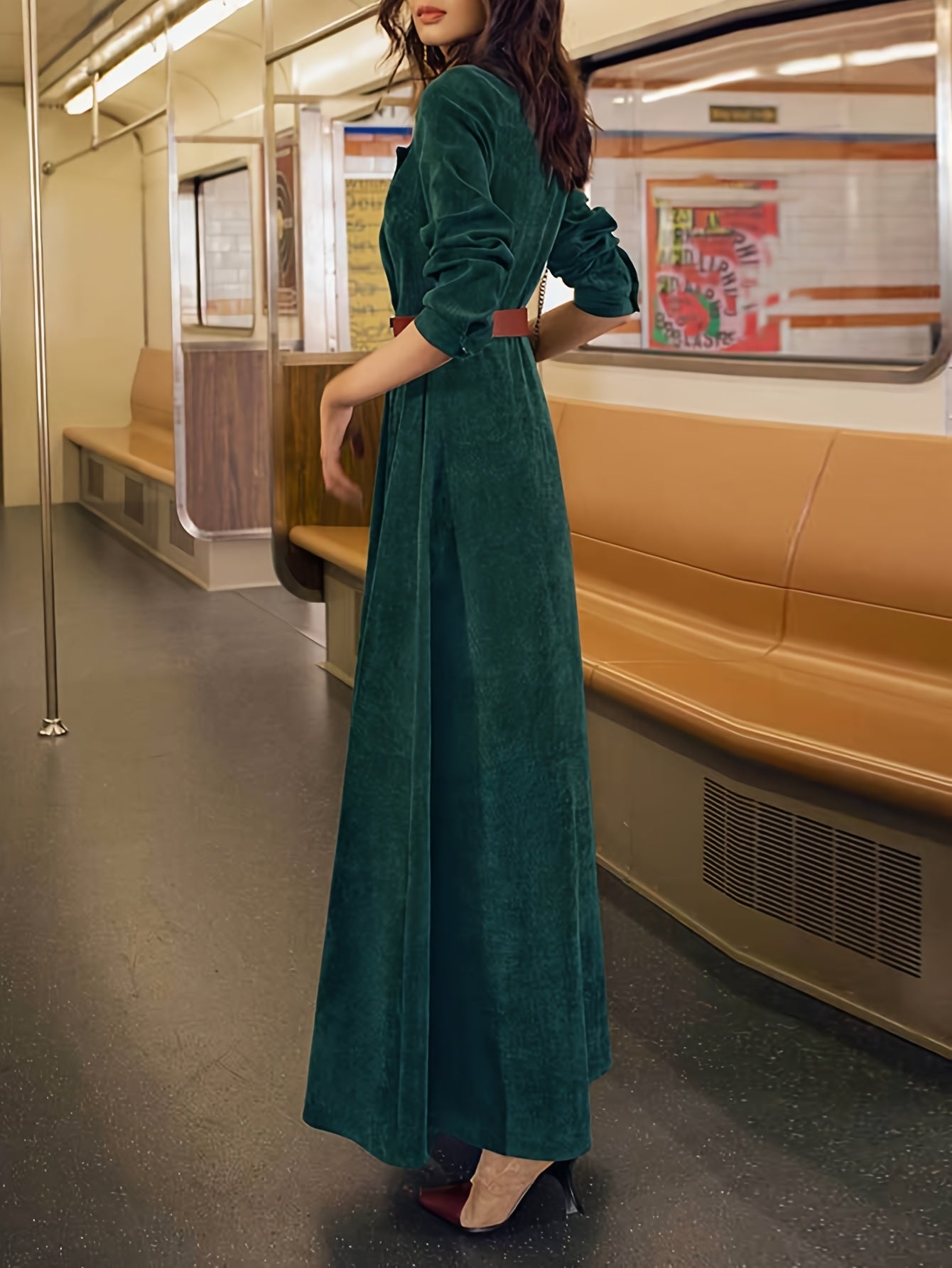 Hendrika | Franse-Inspiratie Jurk Met Trenchcoat Stijl