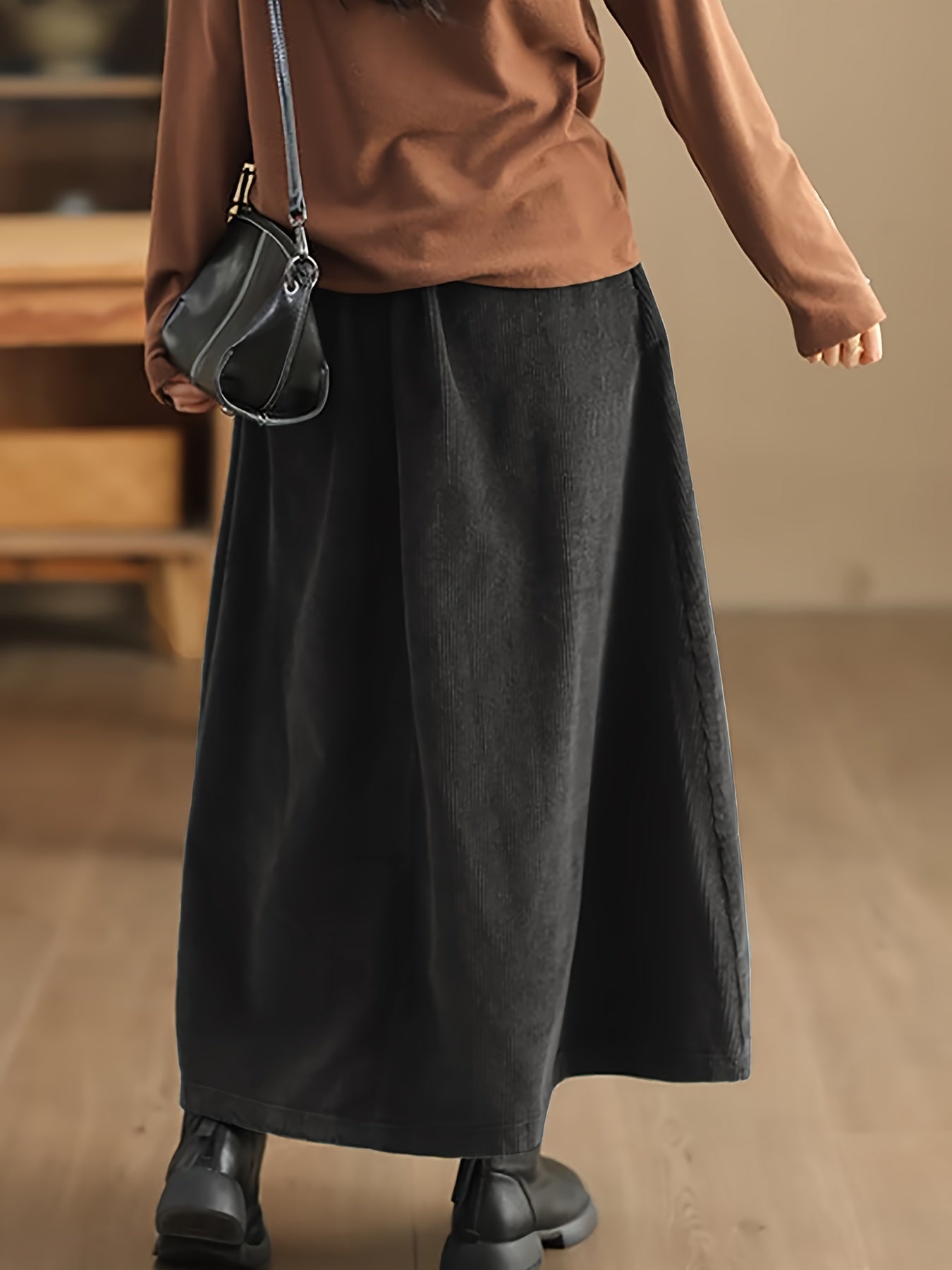 Claudia | Elegante En Comfortabele Lange Polyester Rok