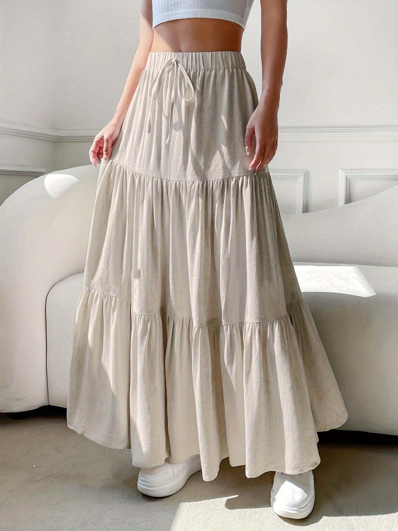 Maaike | Boho-Geïnspireerde Gestaffelde Zomerrok