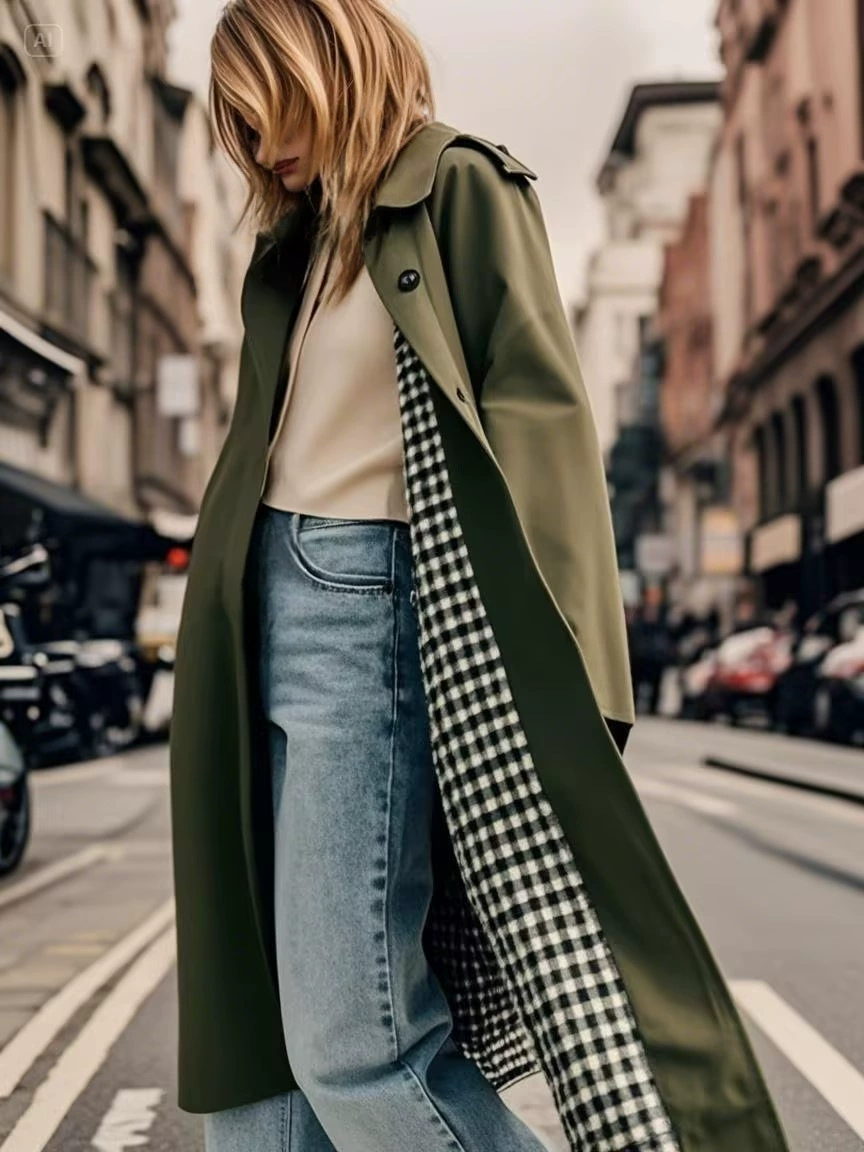 Eline | Lange Jas Met Tijdloos Design