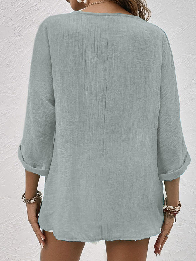 Margeaux | Zomerse Blouse met Open Hals