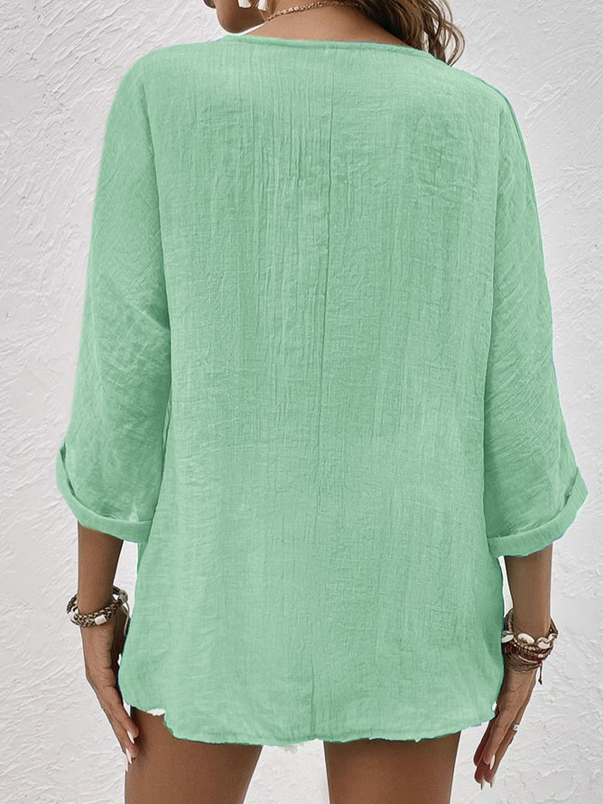 Margeaux | Zomerse Blouse met Open Hals