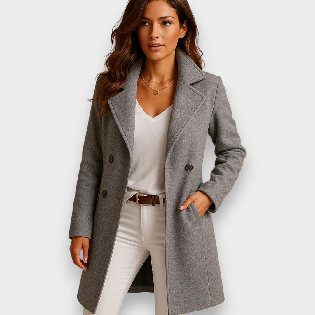 Elegant Wool Blend Coat