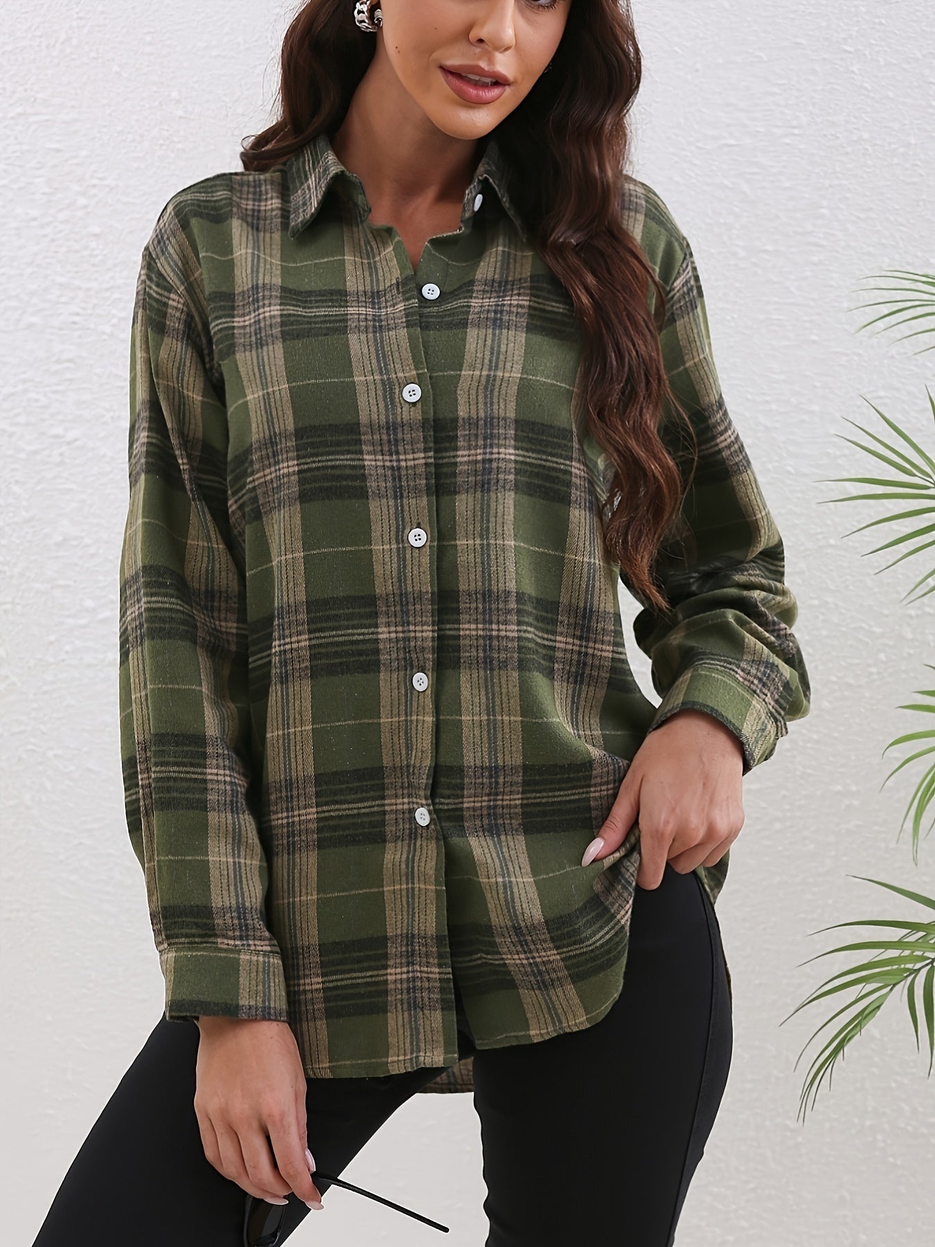 Nathalie | Casual ruitshirt met zachte pasvorm