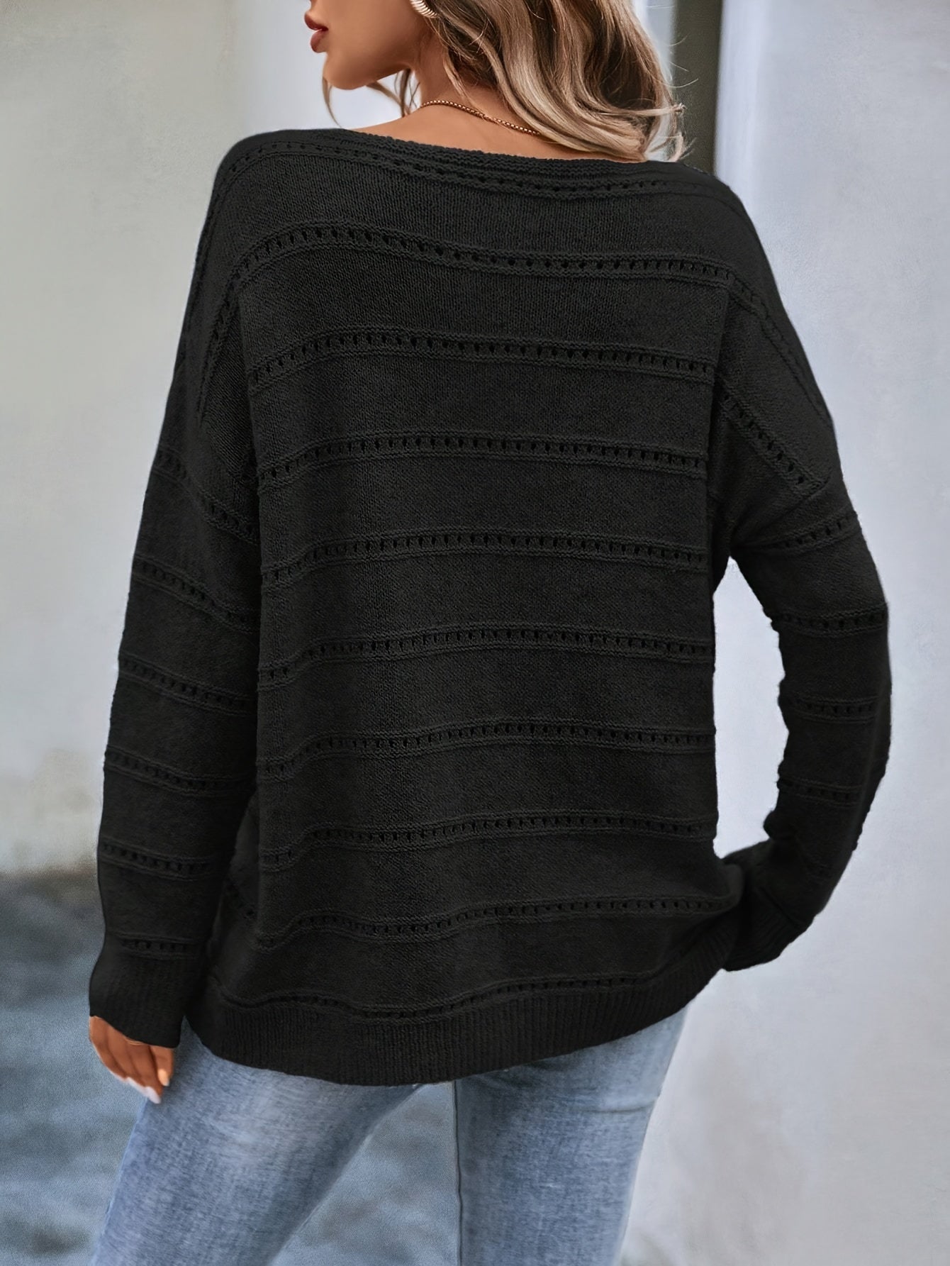 Jolijn | Gebreide Pullover Met Boothals