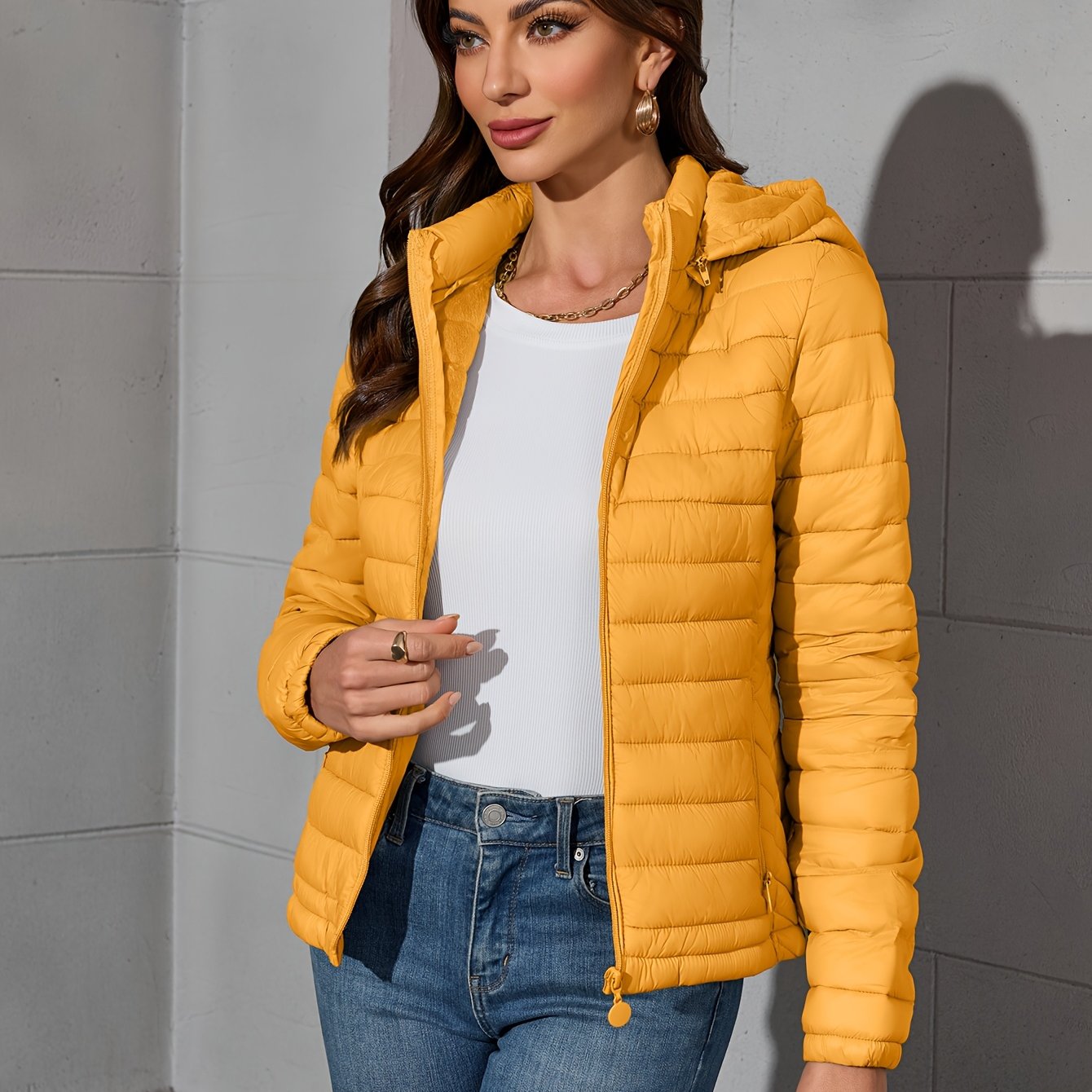 Margaretha | Elegante Lichtgewicht Jas Met Capuchon