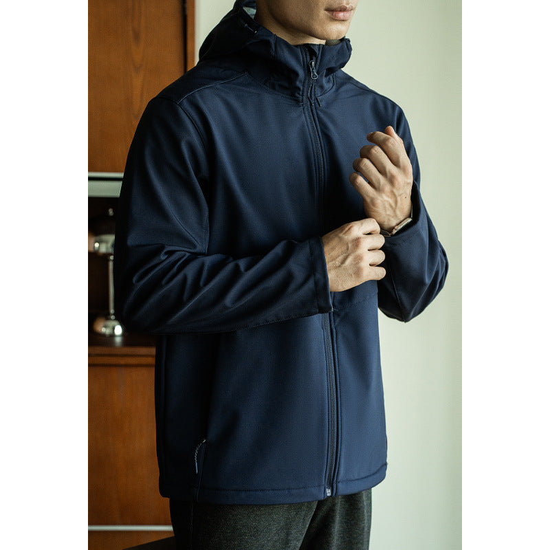 Male Versatile Windproof Jacket Polar Fleece Lining