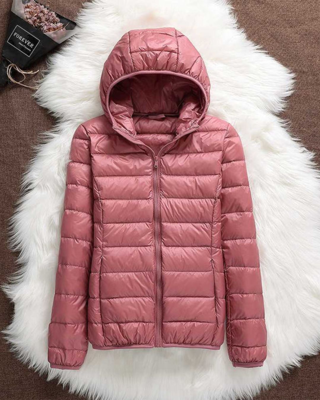 Jacqueline | Licht Gewatteerde Jas met Capuchon