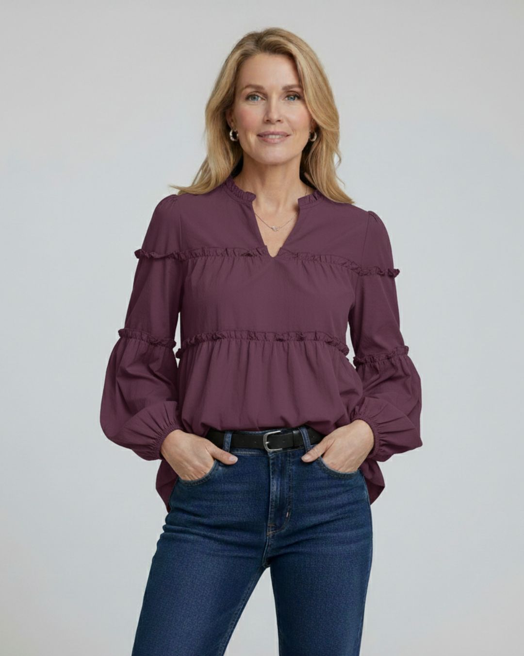 Katrien | Elegante Ruffle Blouse