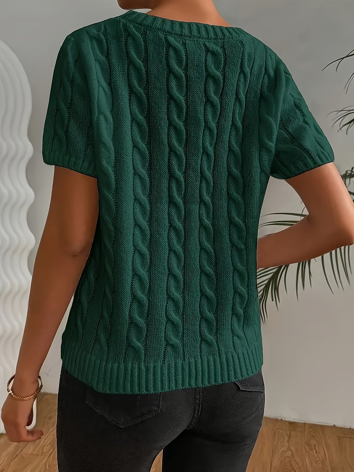 Monica | Elegante Top Met Ruches En Ronde Hals