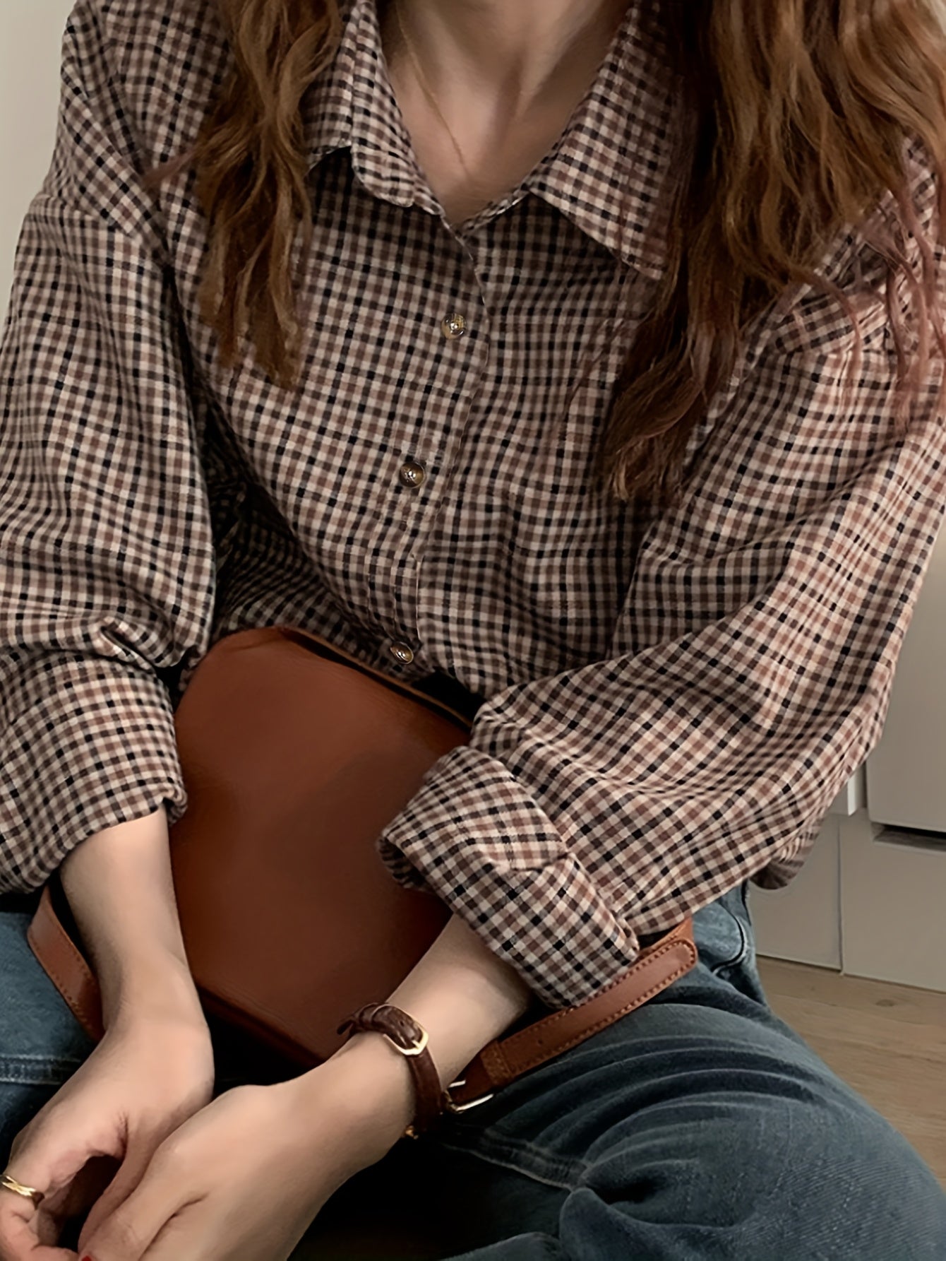 Liesje | Klassiek Geruit Overhemd Met Losse Pasvorm