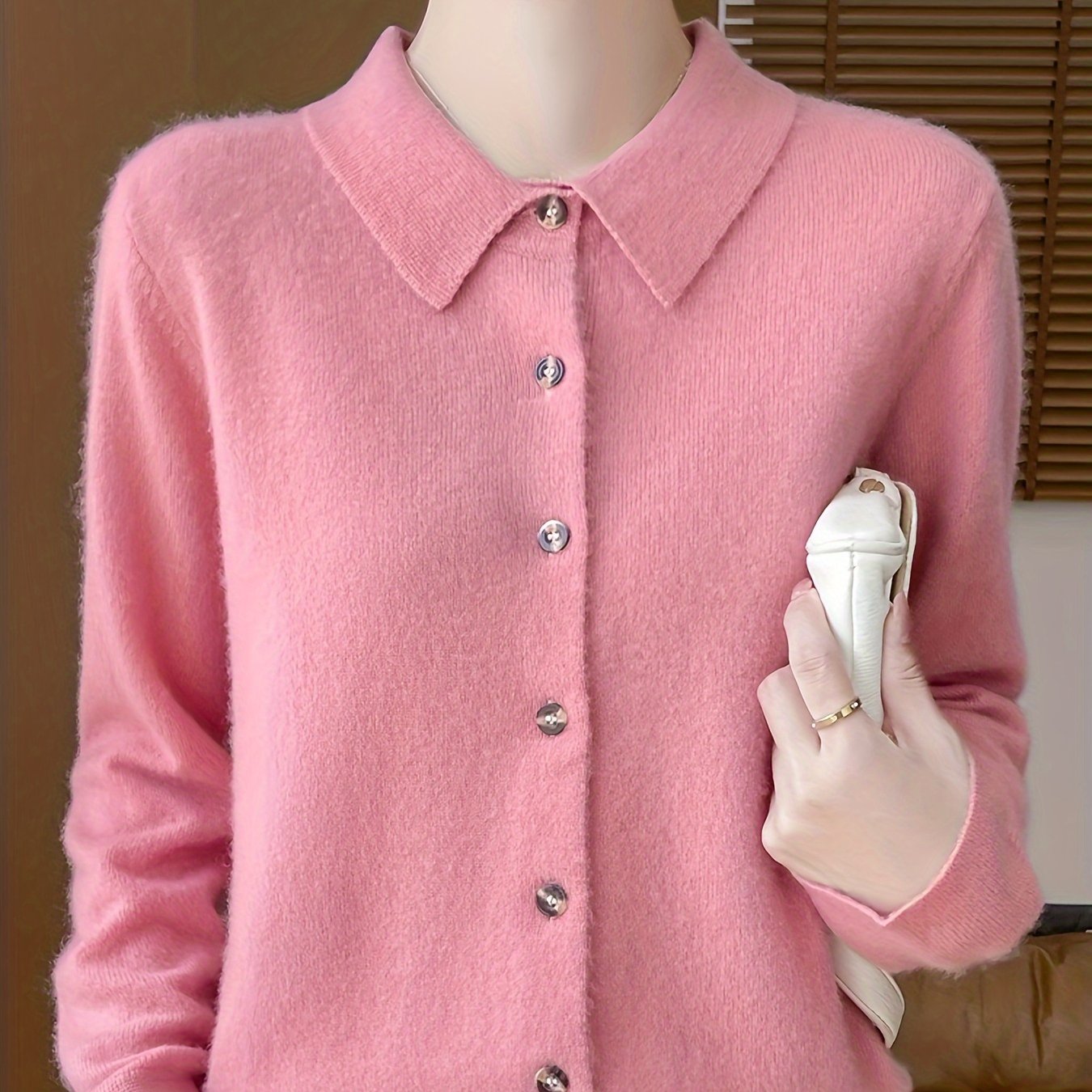 Christine | Gebreide Cardigan Met Knopen