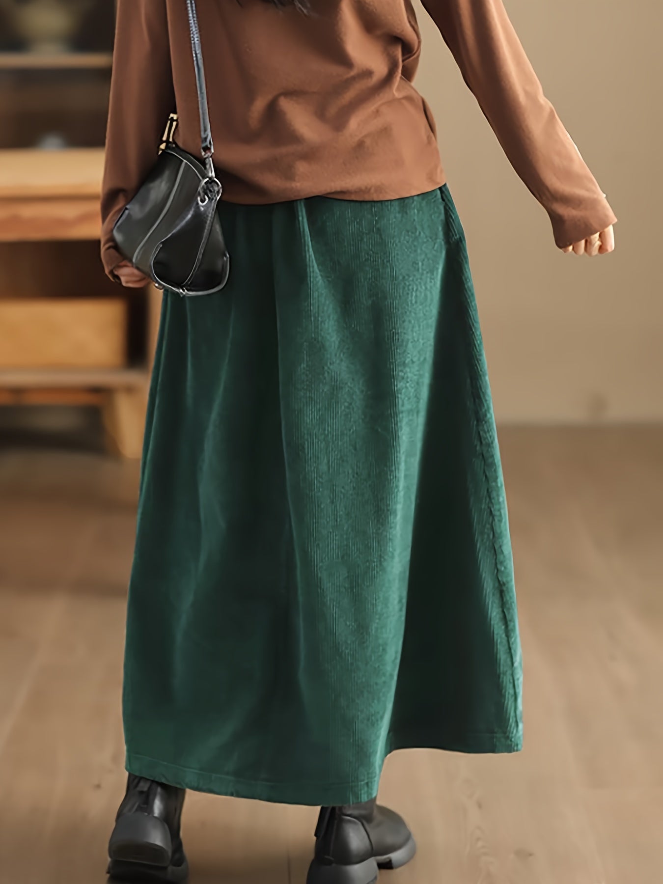 Claudia | Elegante En Comfortabele Lange Polyester Rok