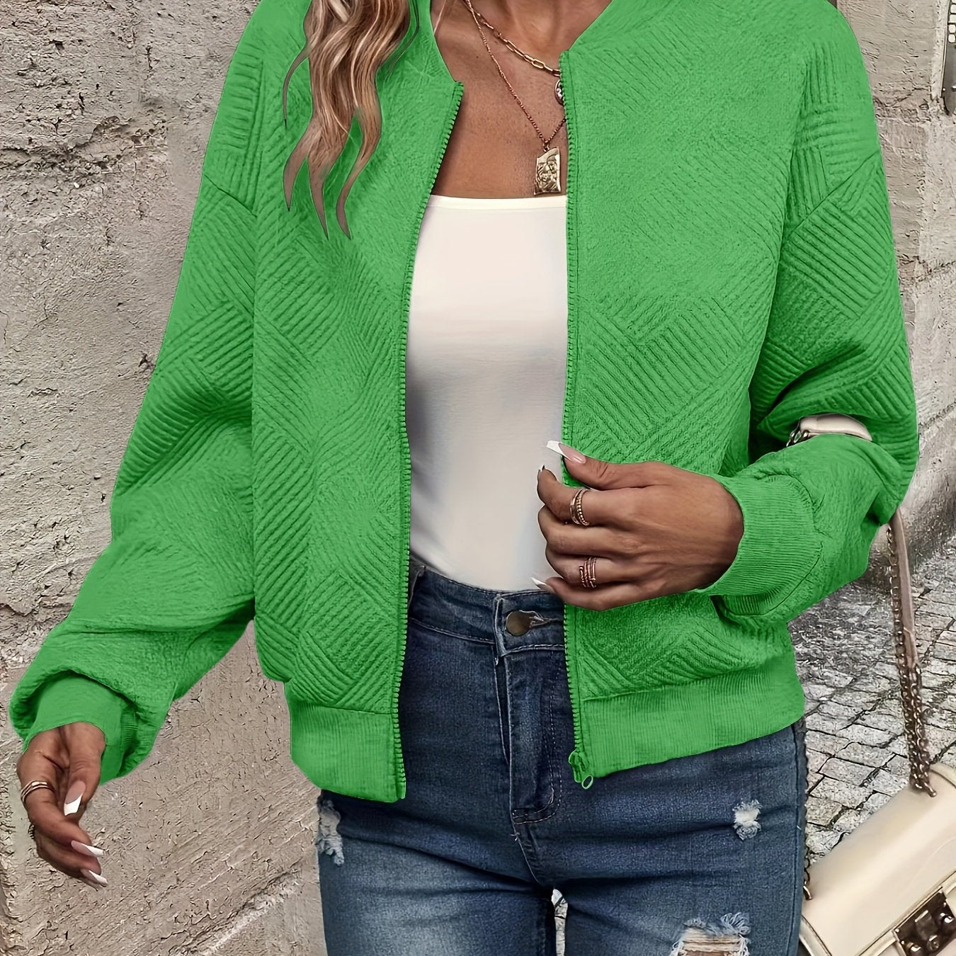 Angelique | Stijlvol Ritsjas Met Opstaande Kraag