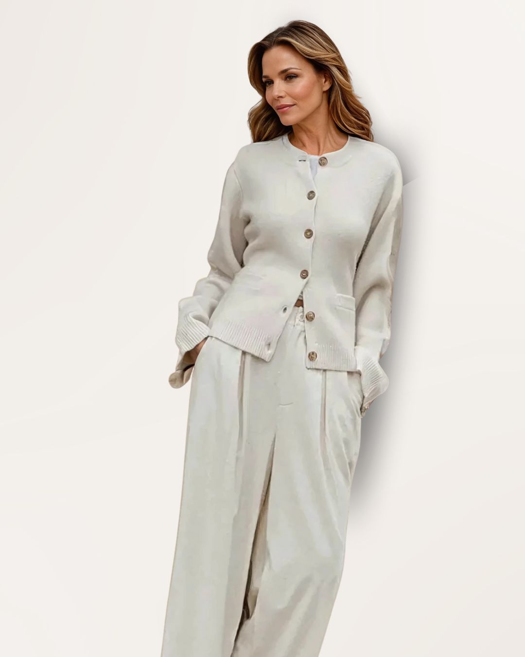 Bep | Gebreid Vest met Elegante Knopen