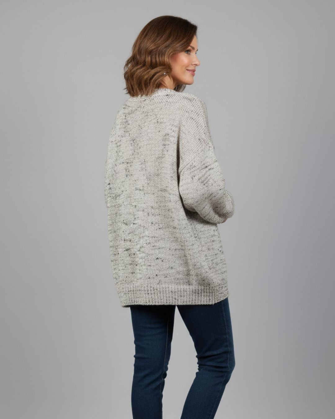 Cozy Speckled Knit Sweater