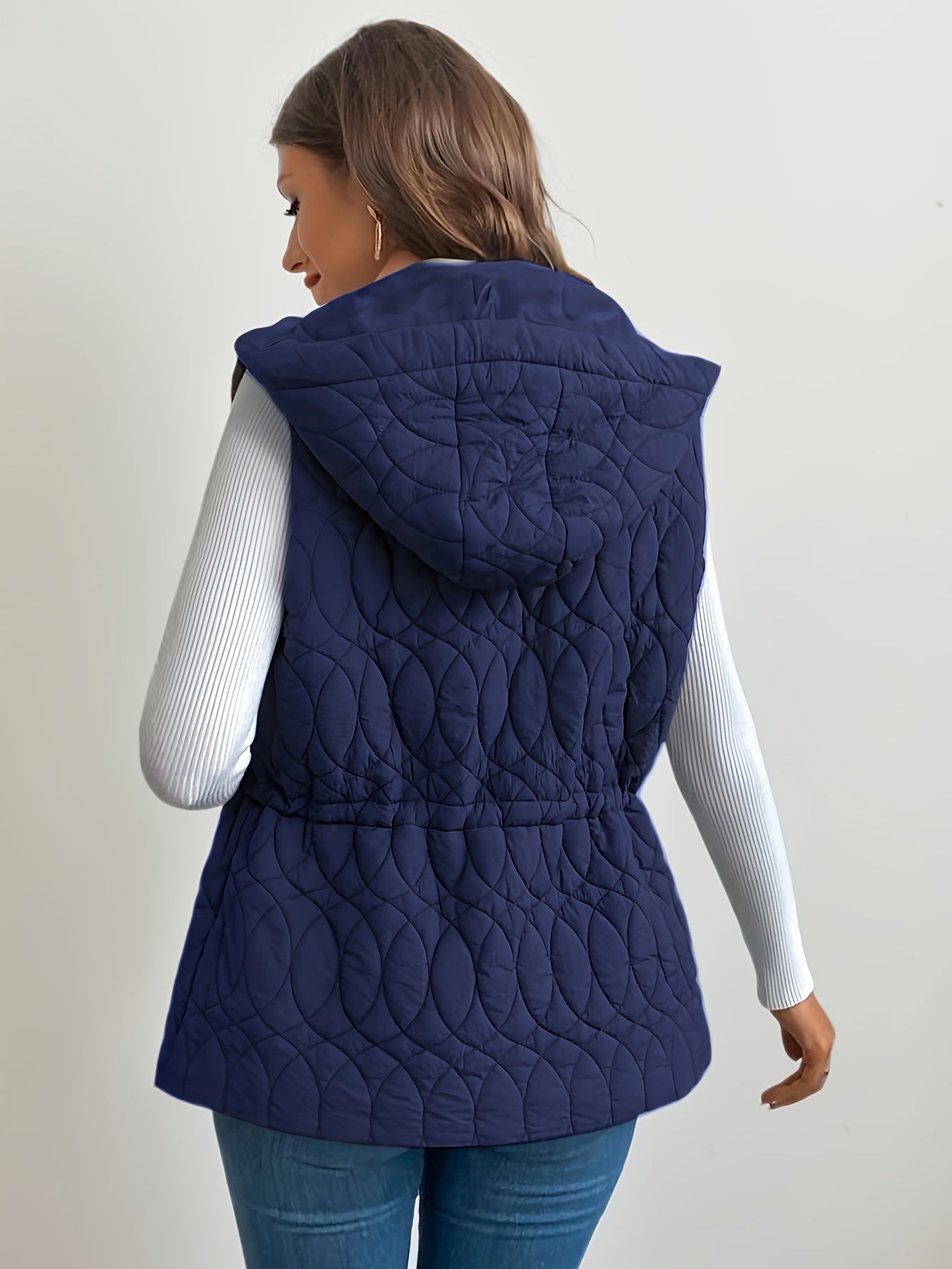 Antonia | Winter Zip Up Hooded Vest