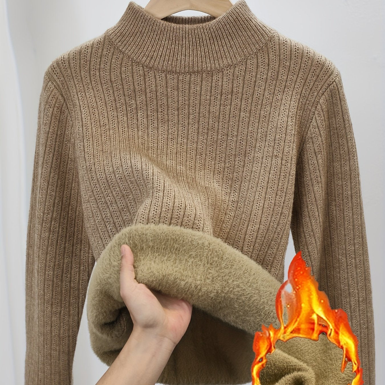 Eva | Zachte Gebreide Trui Met Ronde Hals