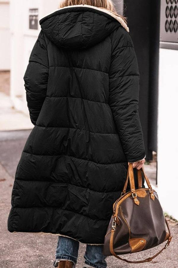 Reversible Sherpa-Lined Puffer Coat