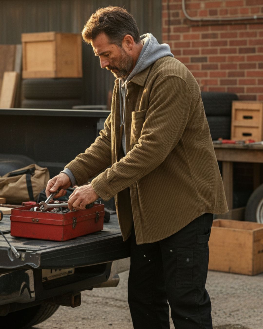 Corduroy Workwear Overshirt