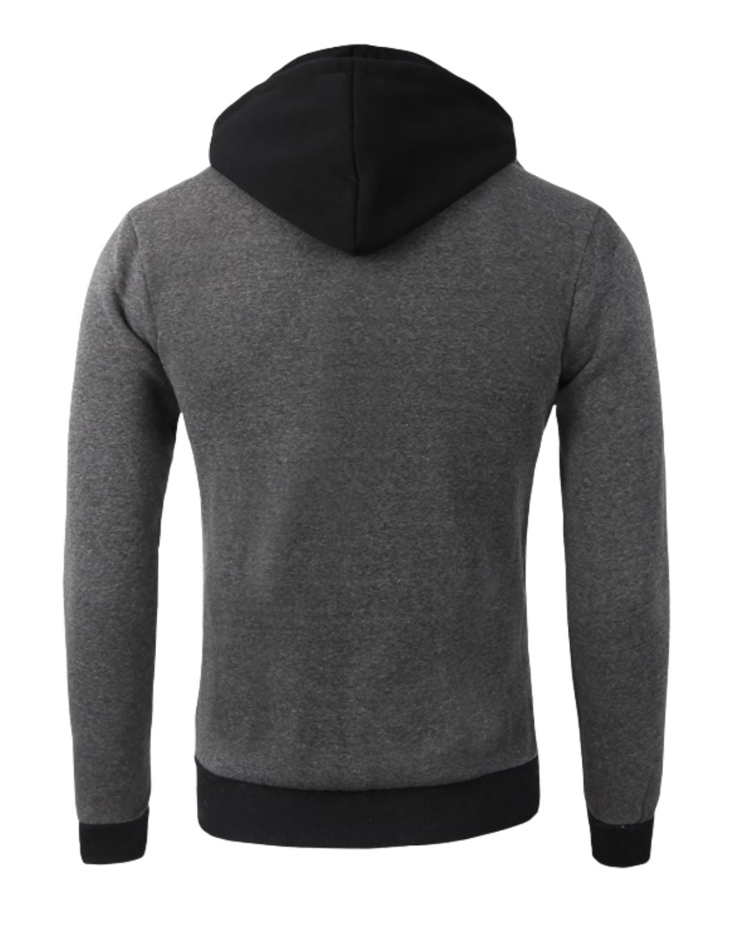 Two-Tone Hooded Sweater Jacket