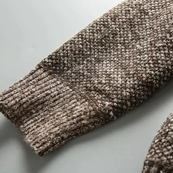 Harrison Plaid-Lined Knit Jacket