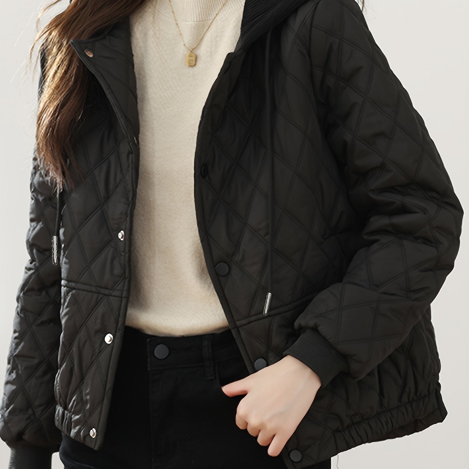 Marloes | Gewatteerd Jasje Met Lichte Glans