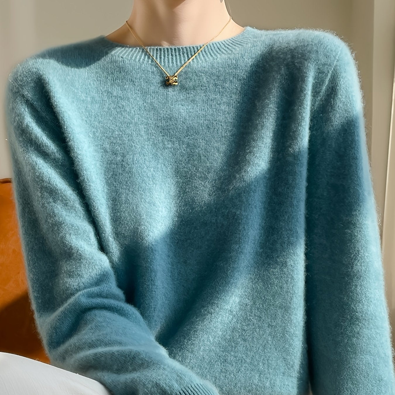 Danièle | Elegante Trui Met Ronde Hals