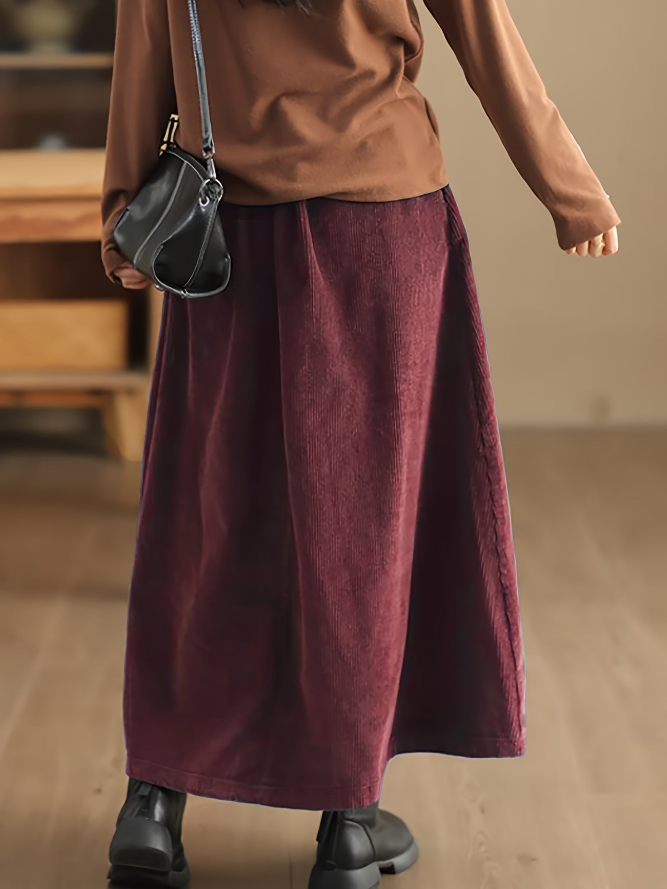 Claudia | Elegante En Comfortabele Lange Polyester Rok