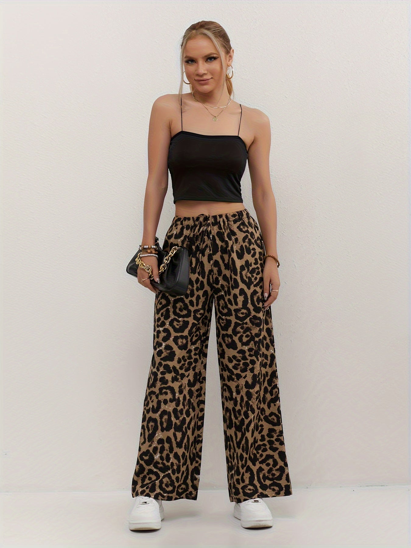 Nienke | Chic En Comfortabel Brede Broek Met Print