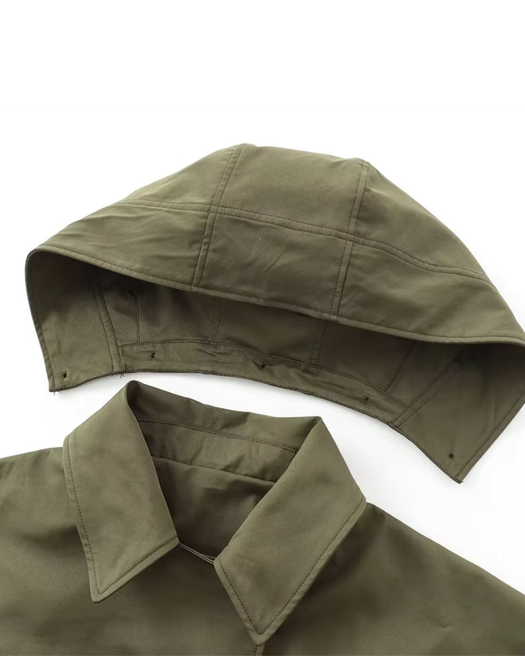 Manon | Elegante Jas met Afneembare Kap