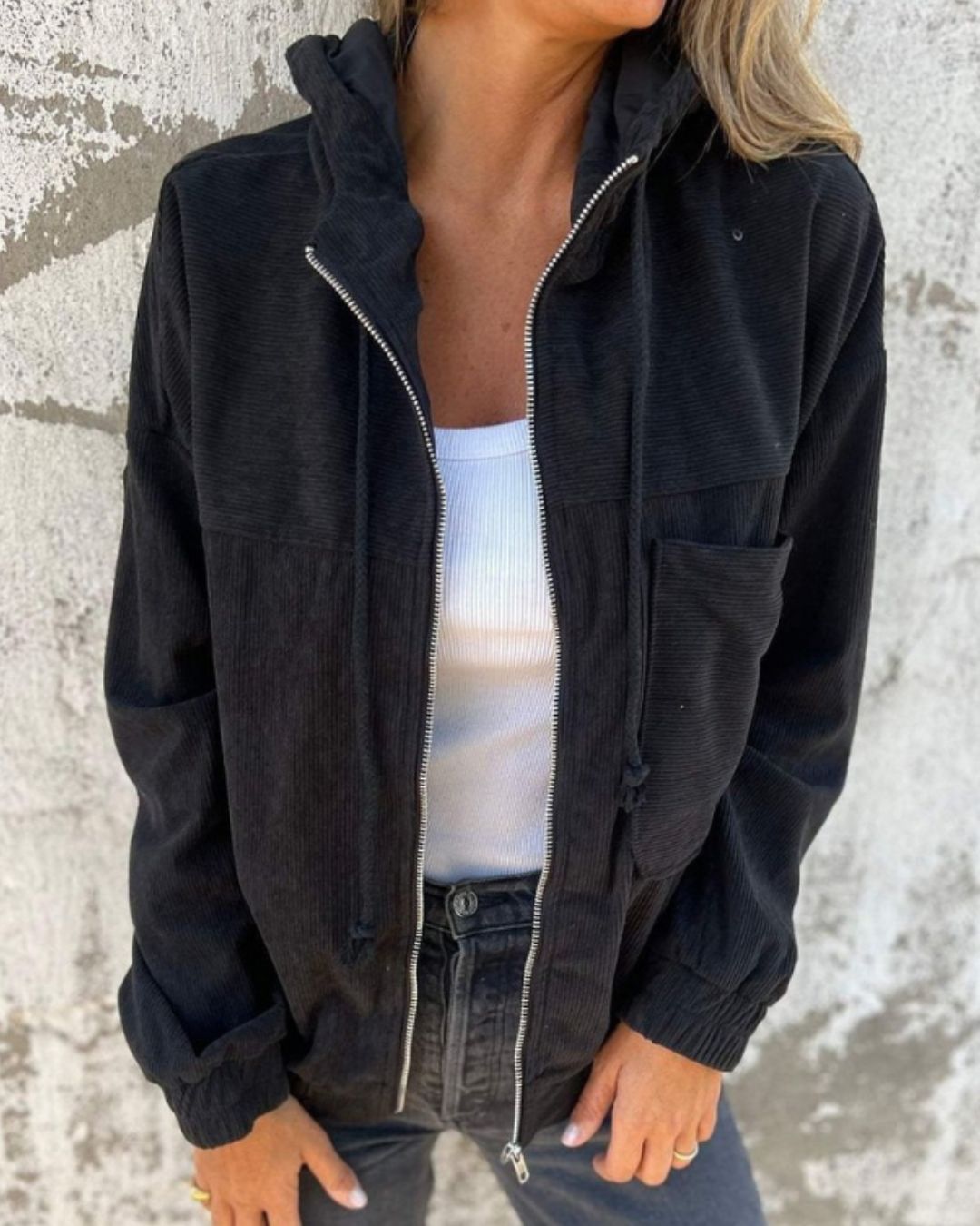 Hilde | Lichte Corduroy Jas