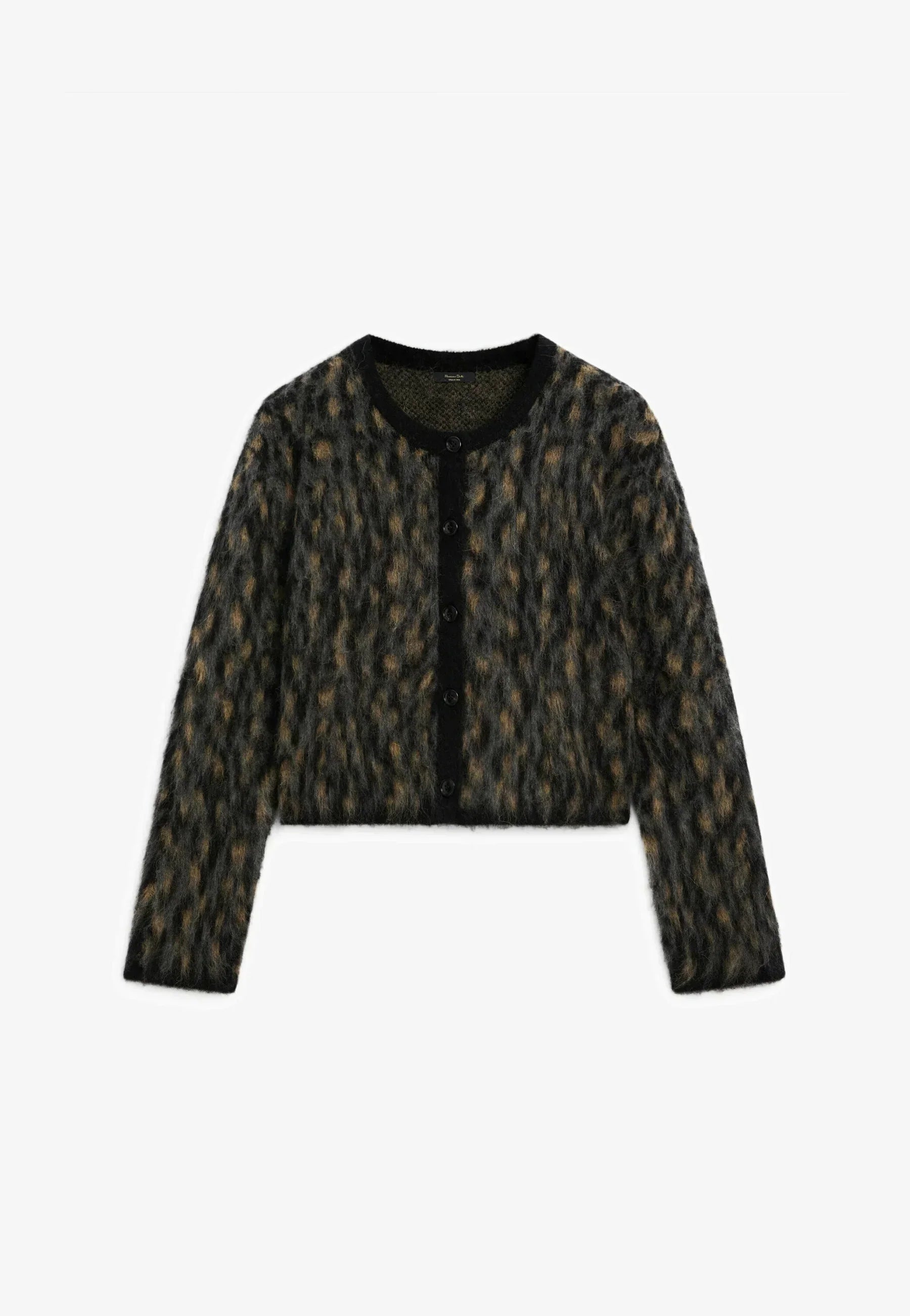 Inge | Gebreid Vest met Panterprint