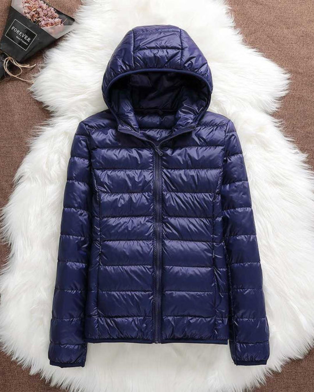 Jacqueline | Licht Gewatteerde Jas met Capuchon