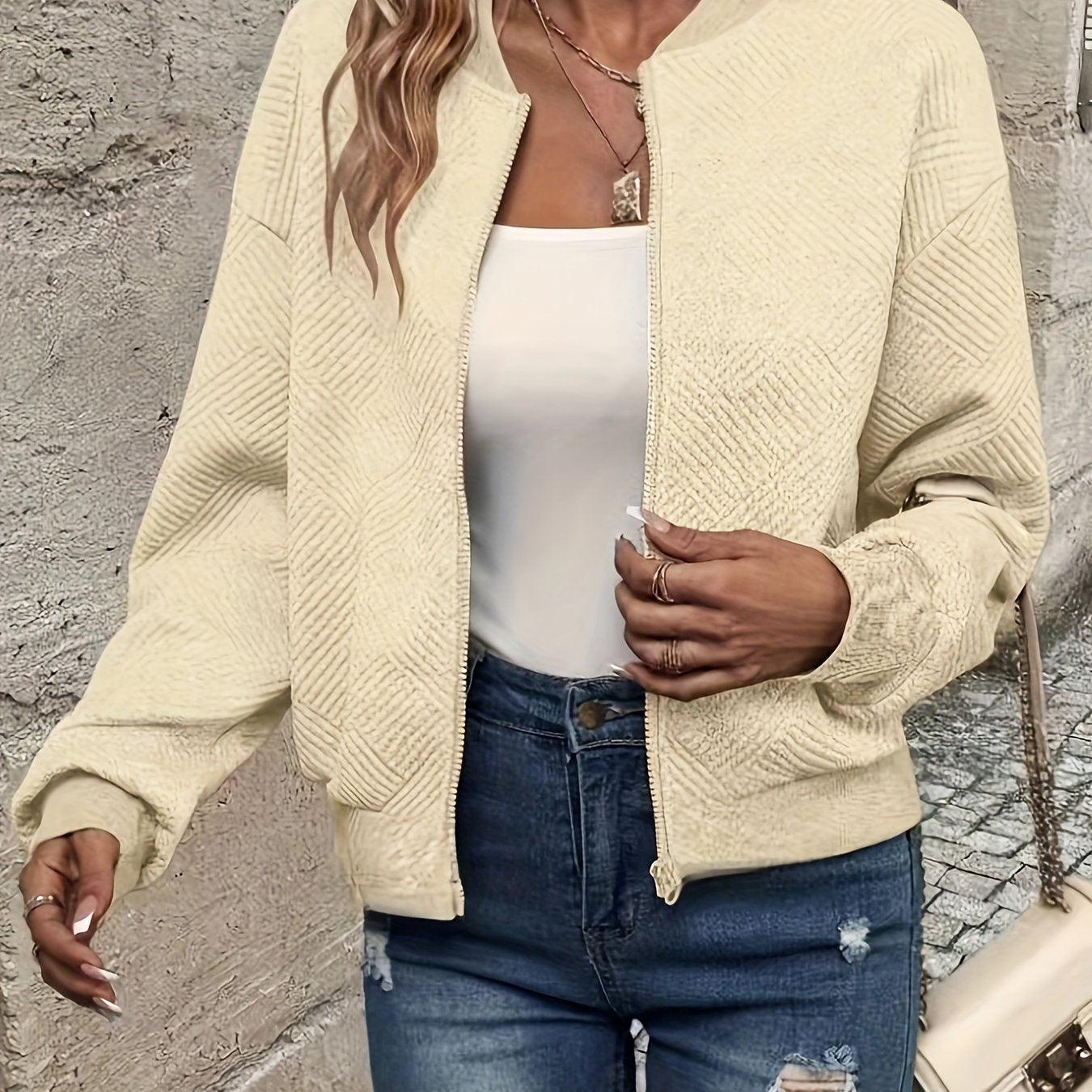 Angelique | Stijlvol Ritsjas Met Opstaande Kraag