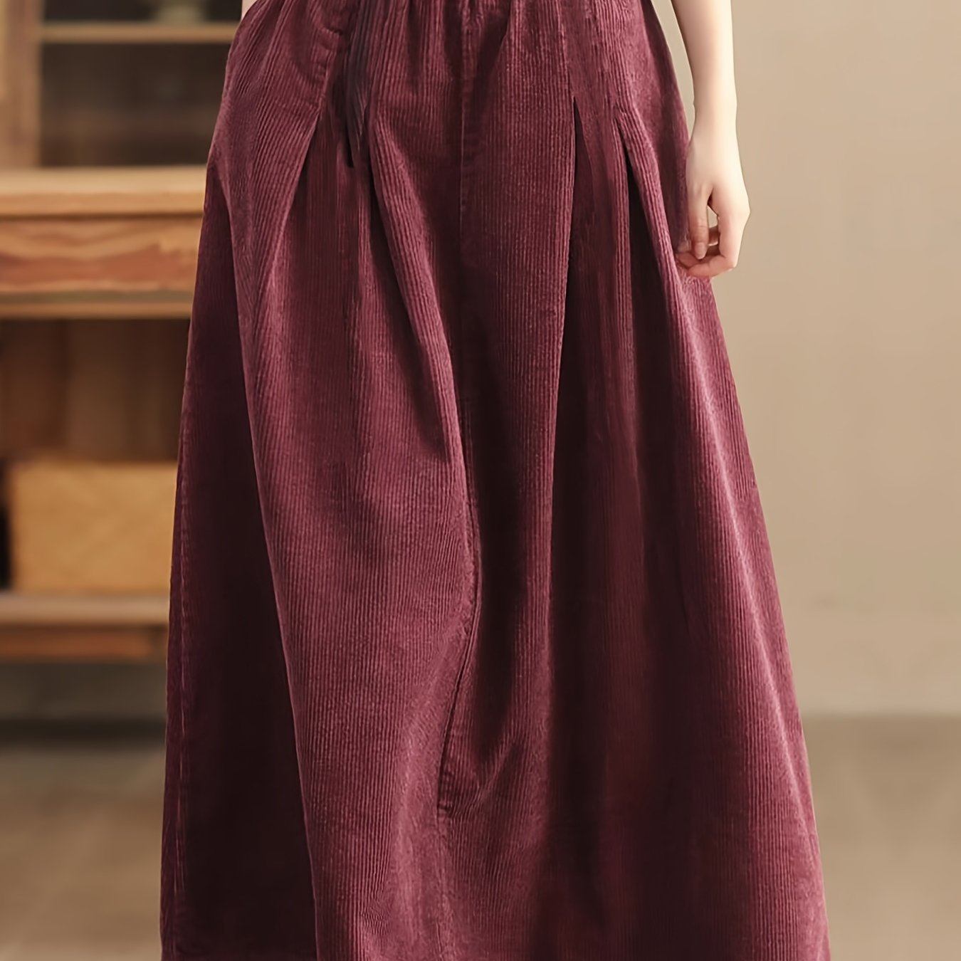 Claudia | Elegante En Comfortabele Lange Polyester Rok