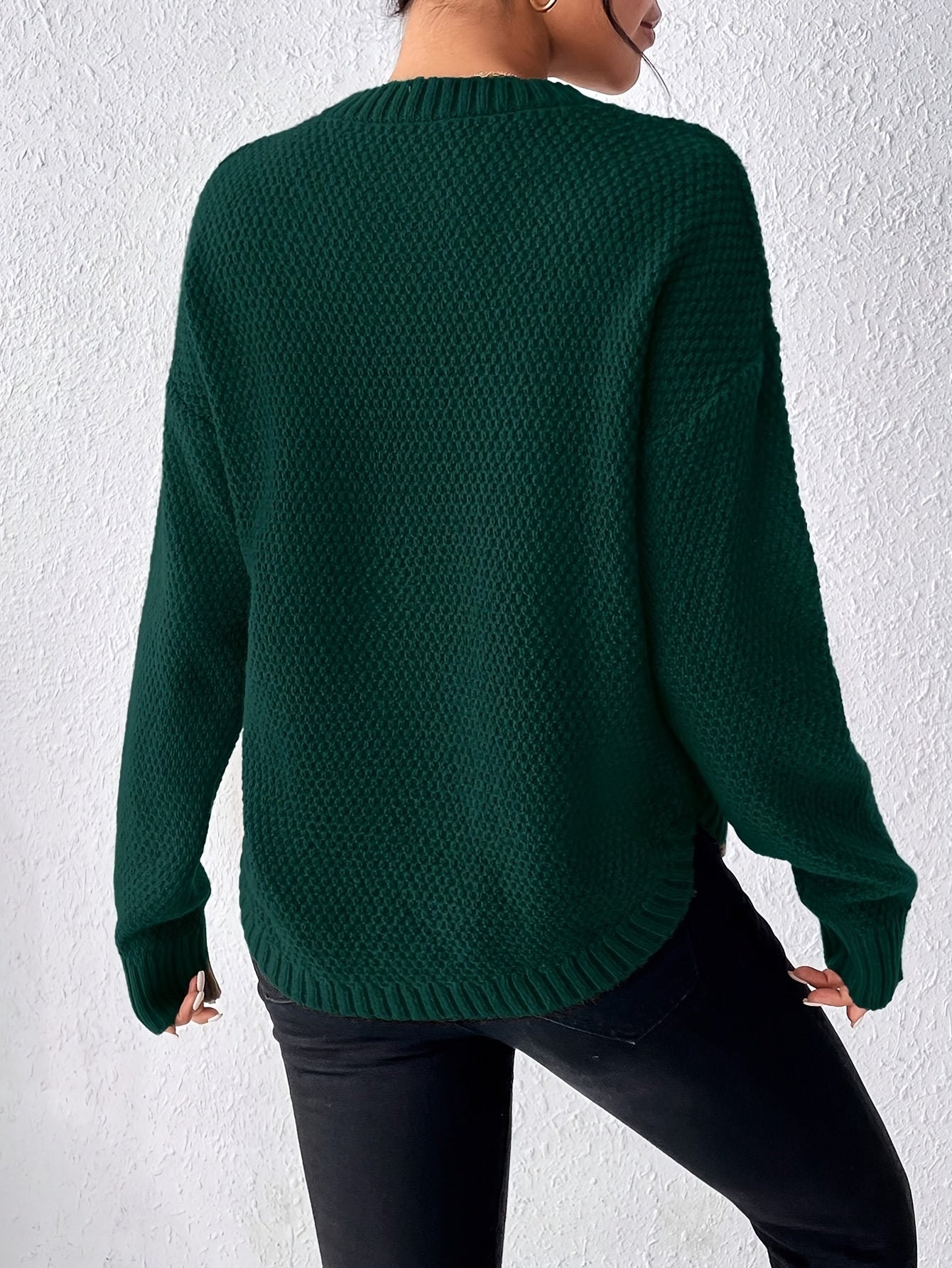 Gerrie | Elegante Gebreide Trui met Ronde Hals