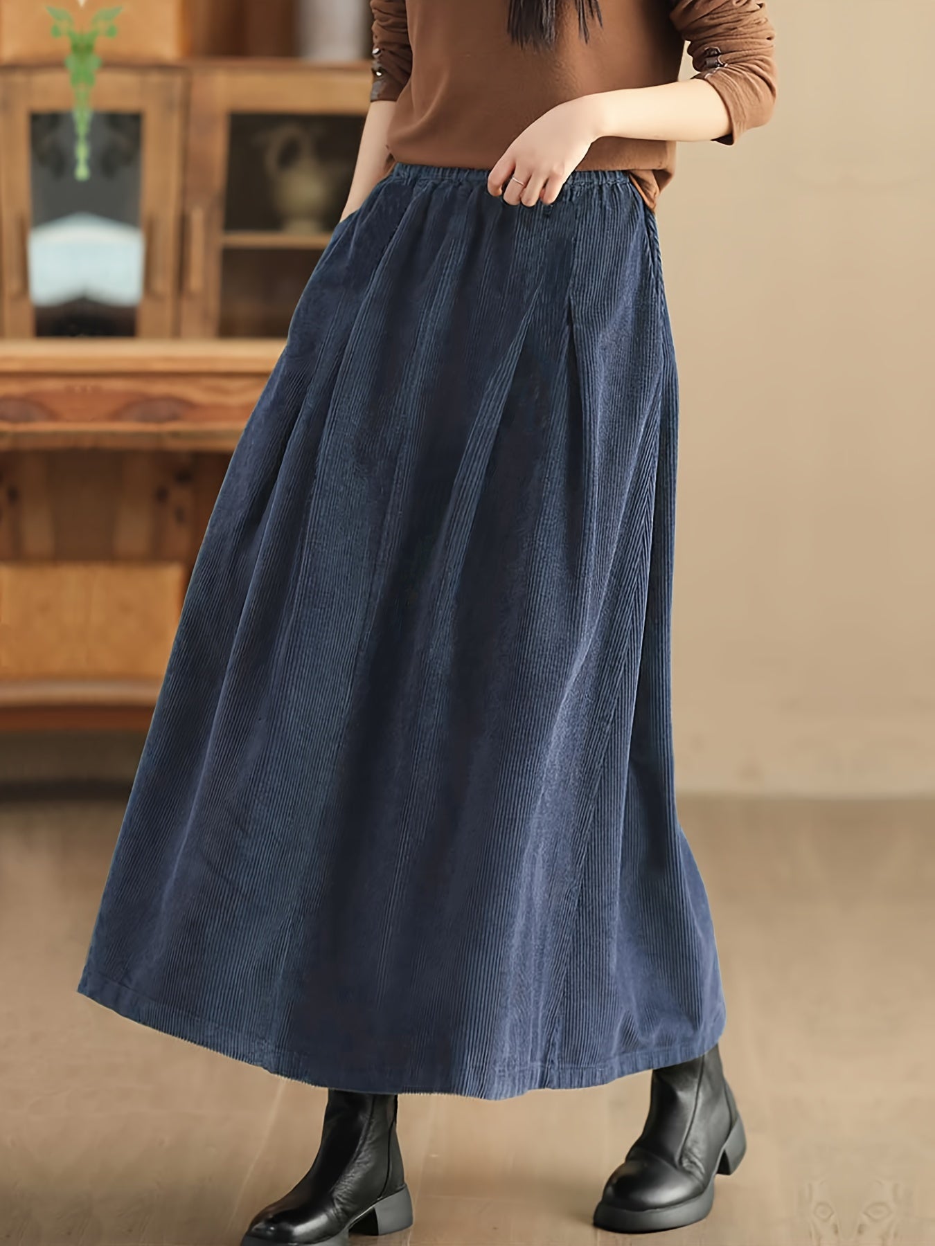 Claudia | Elegante En Comfortabele Lange Polyester Rok