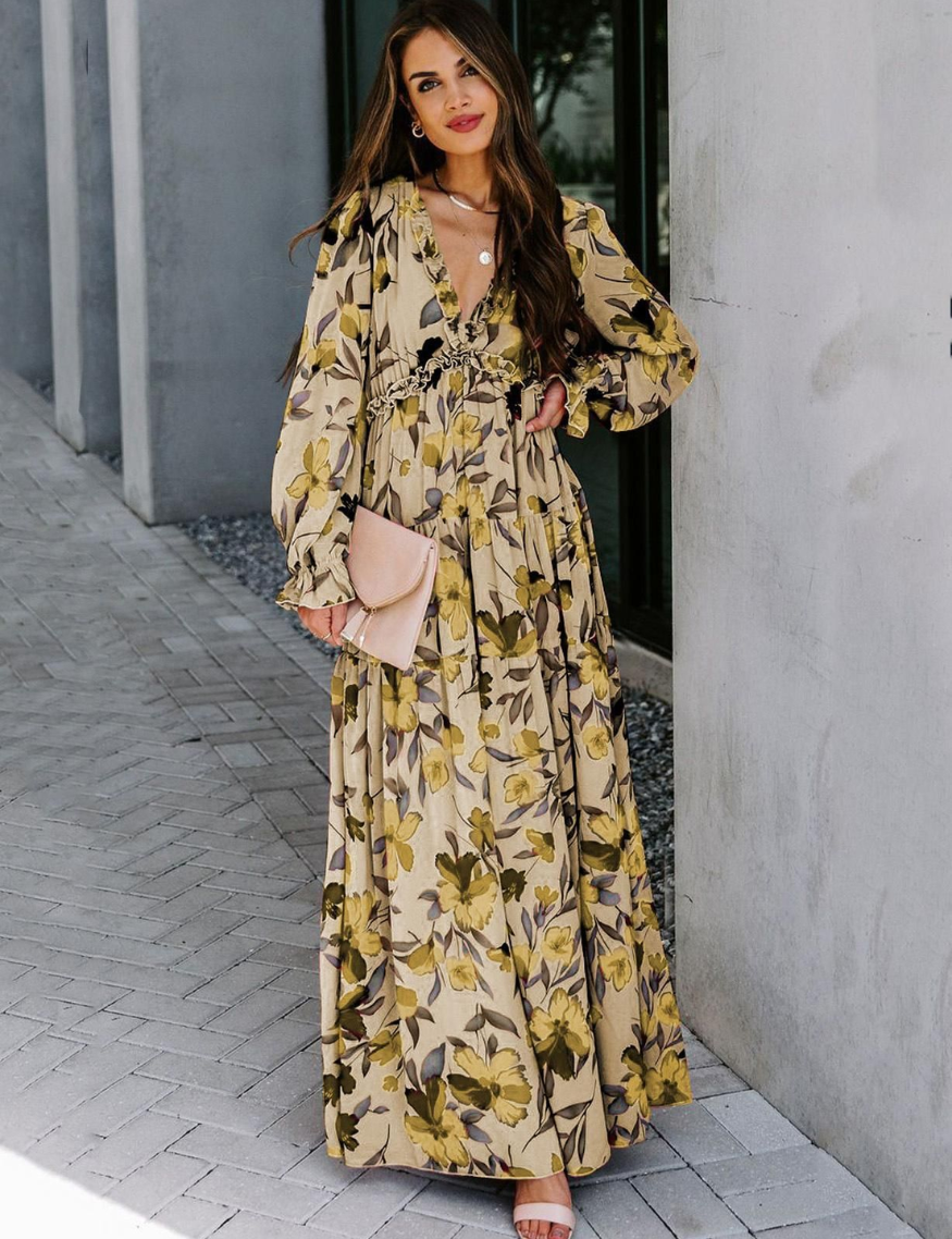 Corrie | Zomerse maxi-jurk met elegante bloemenprint