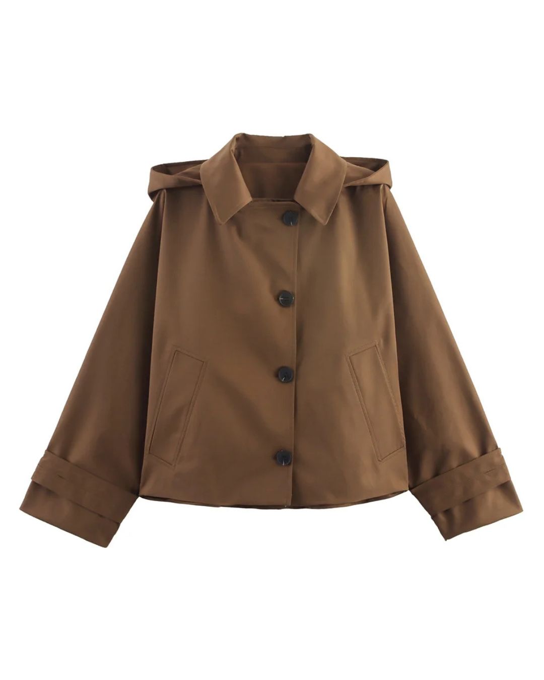 Manon | Elegante Jas met Afneembare Kap