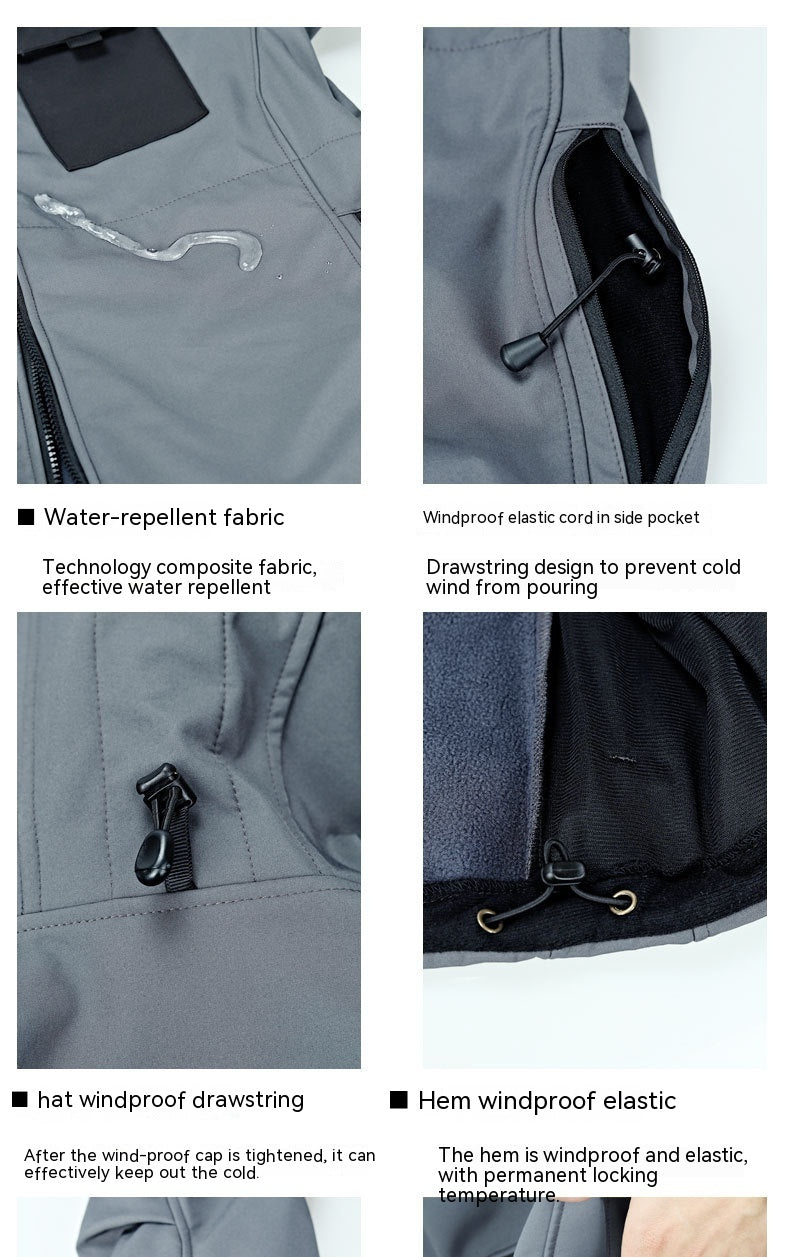 Tactical Soft Shell Jacket Tactical Windbreaker Waterproof Outdoor