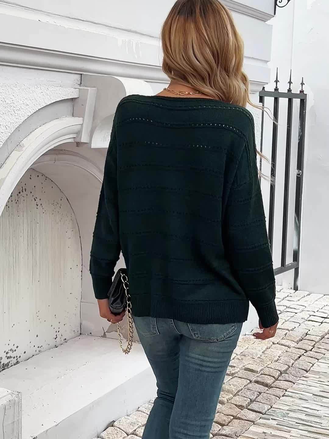 Jolijn | Gebreide Pullover Met Boothals