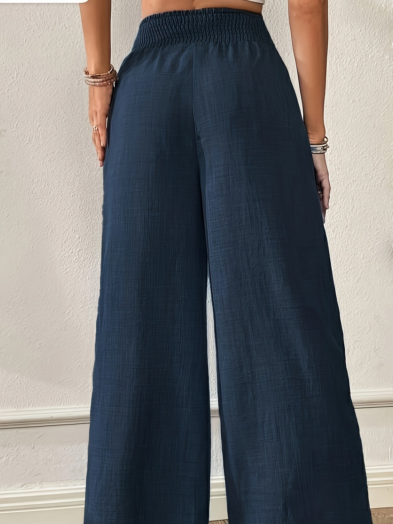 Beatrix | Elegante Effen Wijde Broek