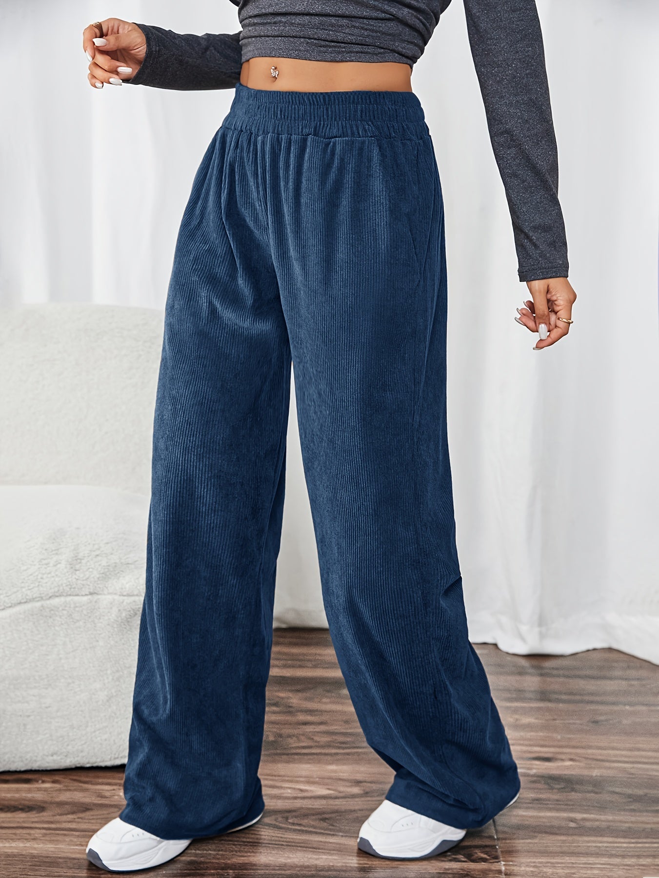 Angelien | Comfortabele Retro Corduroy Sportbroek Set