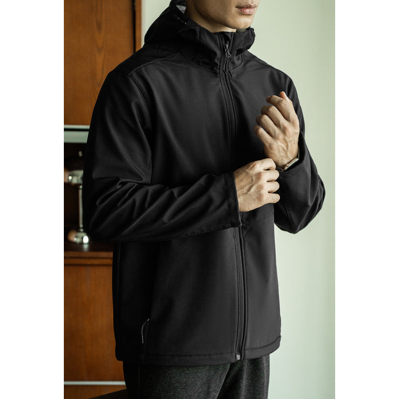 Male Versatile Windproof Jacket Polar Fleece Lining