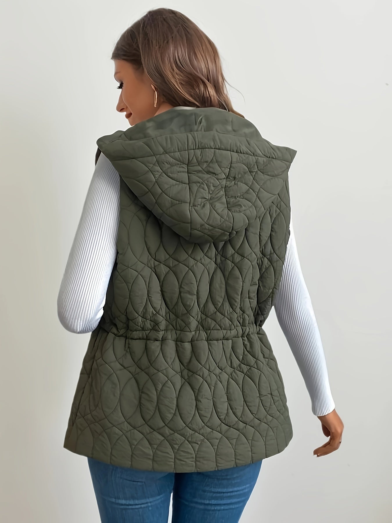 Antonia | Winter Zip Up Hooded Vest